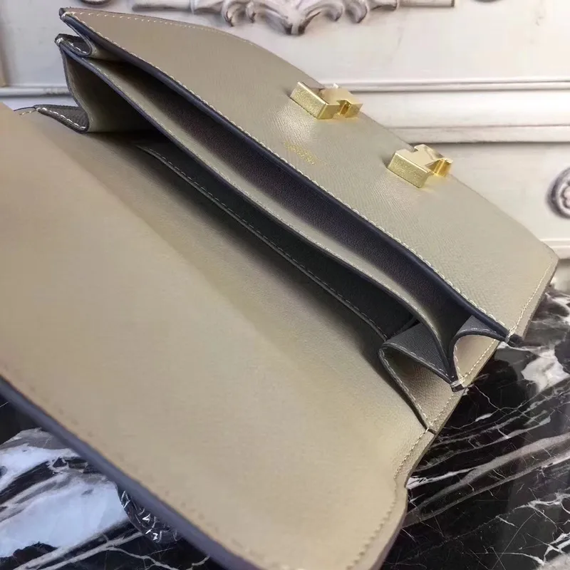 Hermes Grey Constance MM 24cm Epsom kožená taška