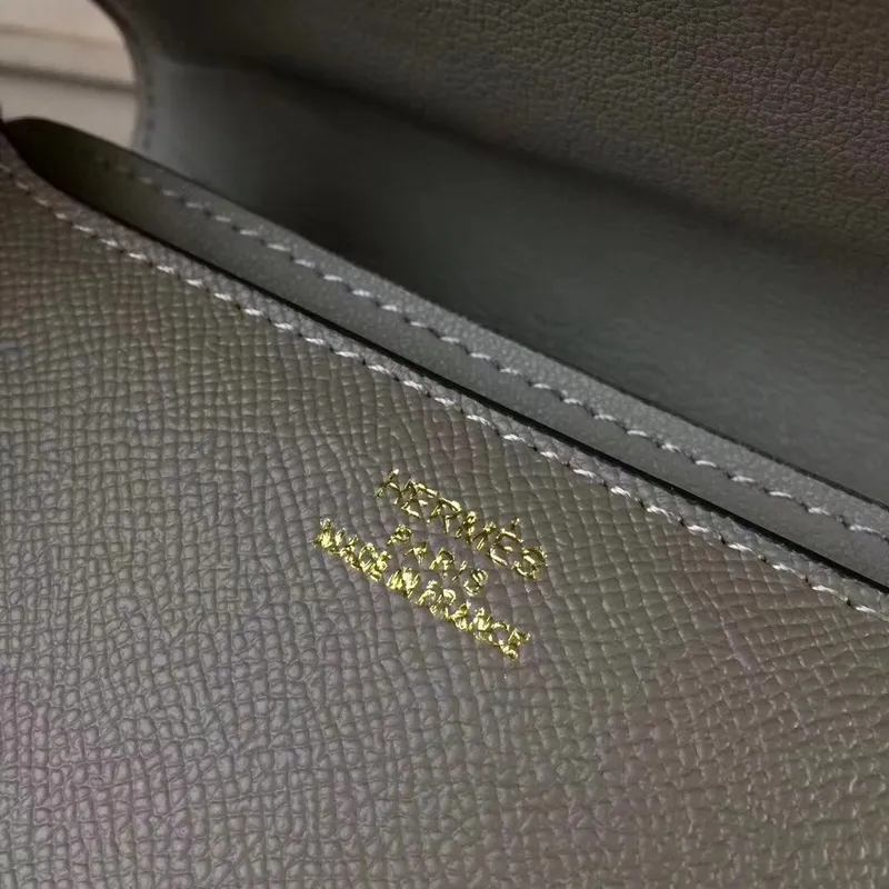 Hermes Grey Constance MM 24cm Epsom kožená taška