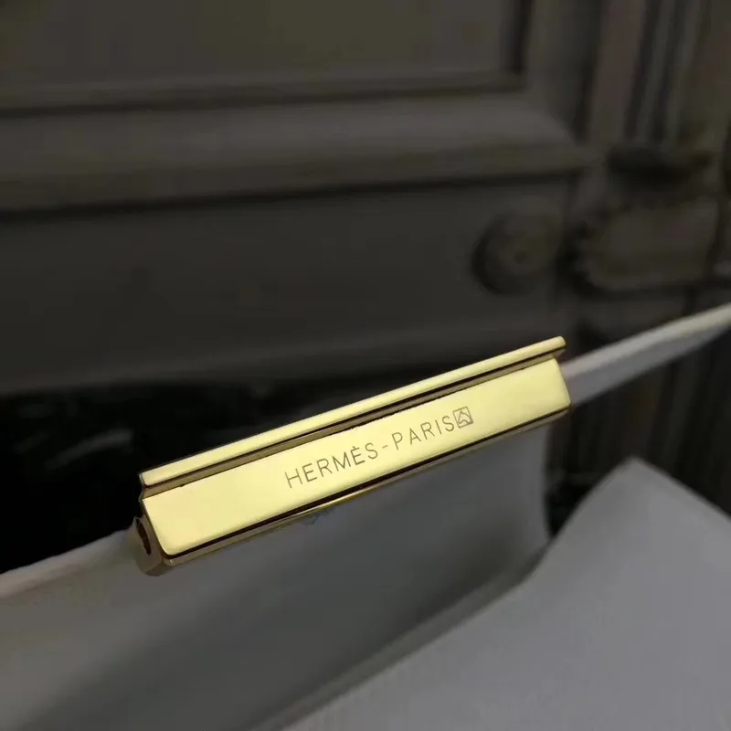 Hermès Bílá Constance MM 24cm Taška z Epsom kůže