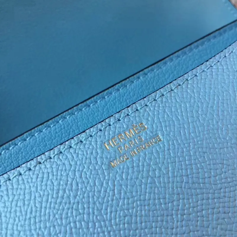 Hermes Blue Atoll Constance MM 24cm Epsom kožená taška