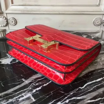 Hermes Cherry Constance MM 24cm Krokodýlí Taška