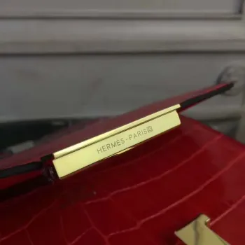 Hermes Cherry Constance MM 24cm Krokodýlí Taška