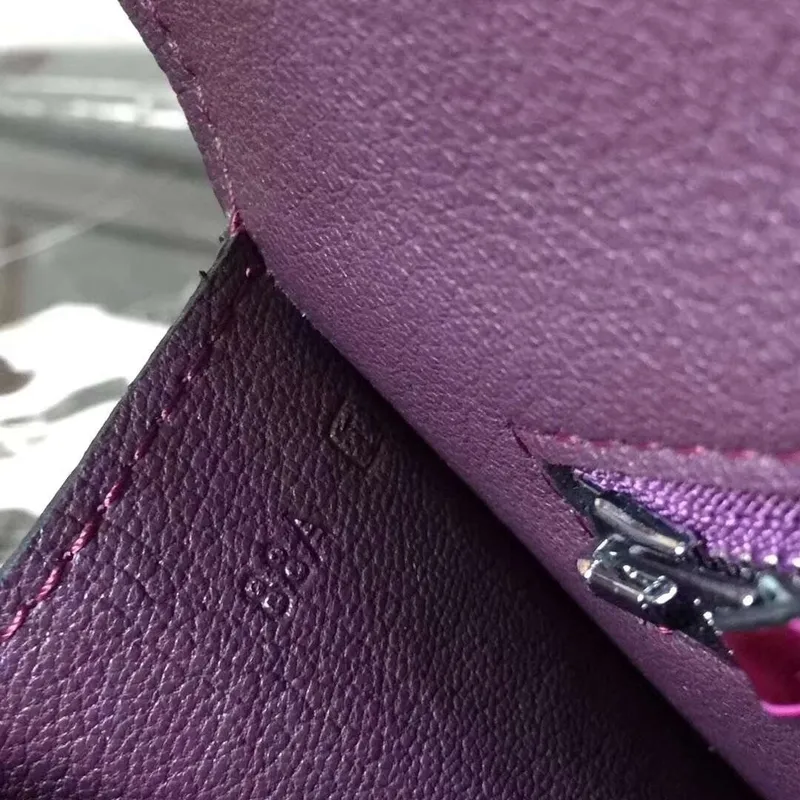 Hermes Fuchsia Constance MM 24cm Krokodýlí Taška