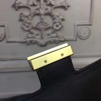 Hermes Black Constance MM 24cm Krokodýlí Taška