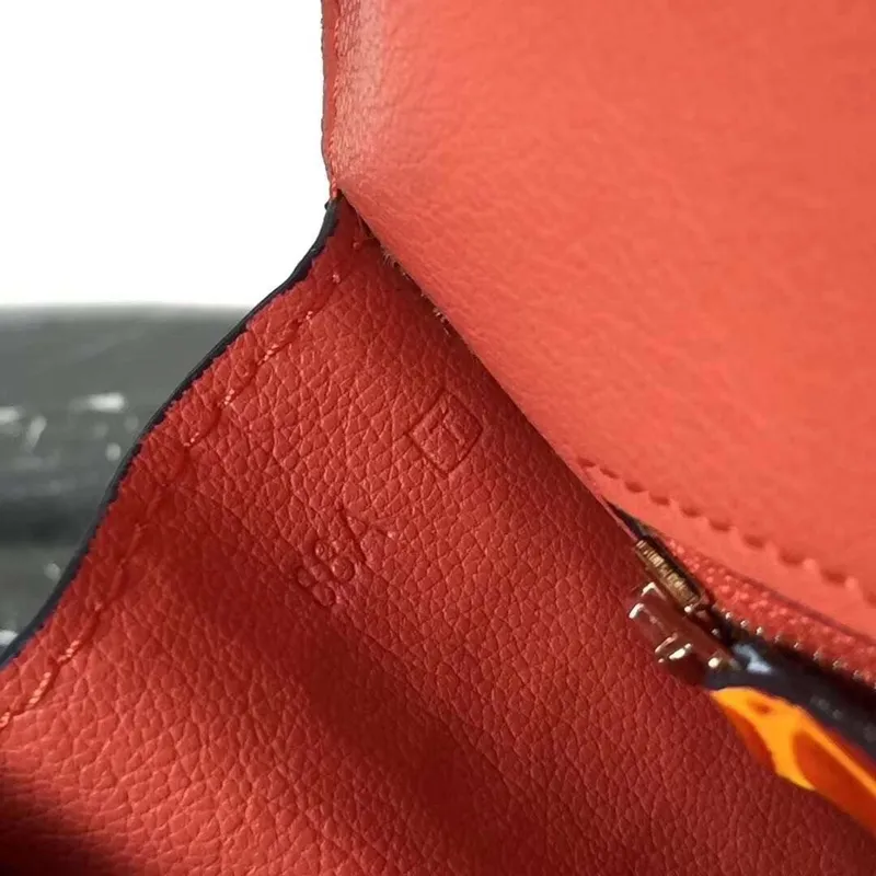 Hermes Orange Constance MM 24cm Krokodýlí Taška