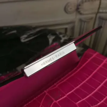 Hermes Rose Red Constance MM 24cm Krokodýlí Taška