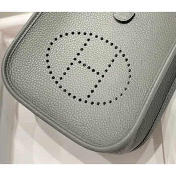 Taška Hermes Evelyne III TPM v kůži Gris Meyer Clemence