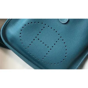 Hermes Evelyne III 29 Taška v modré džínové kůži Clemence