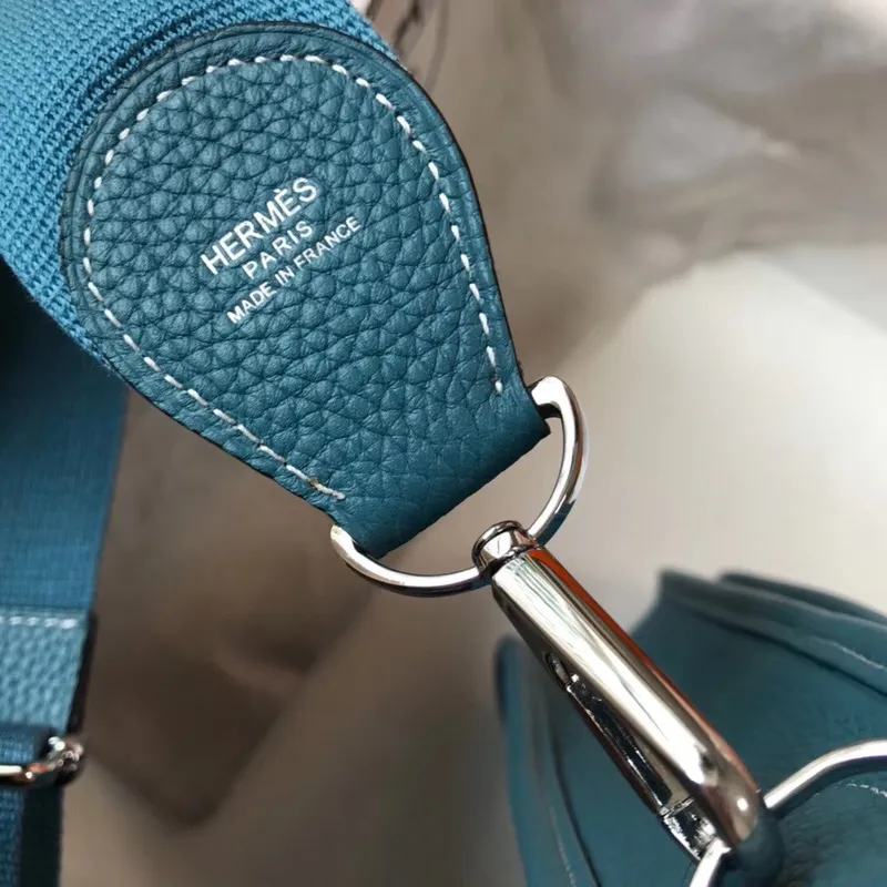 Hermes Evelyne III 29 Taška v modré džínové kůži Clemence