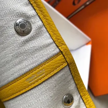 Hermes Garden Party 30 Taška v žluté kůži Clemence