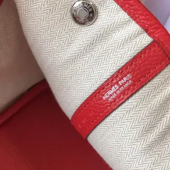 Hermès Garden Party 30 Taška v červené kůži Clemence
