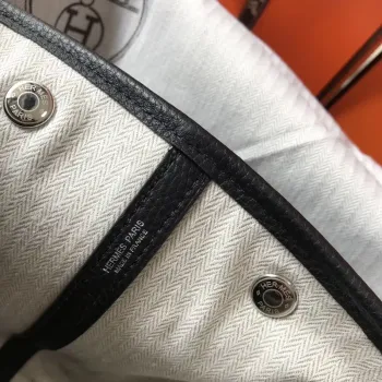 Hermes Garden Party 30 Taška v černé kůži Clemence