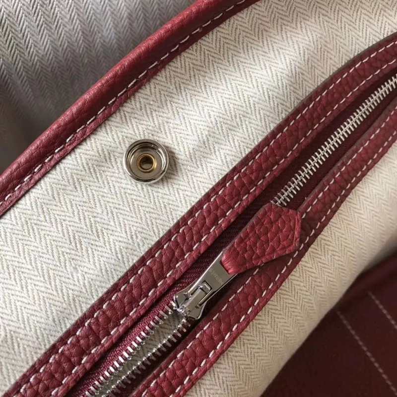 Hermes Garden Party 30 Taška v Bordeaux kůži Clemence