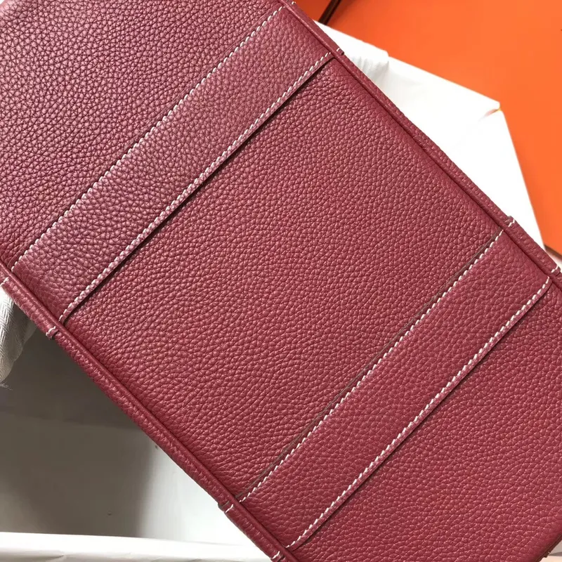 Hermes Garden Party 30 Taška v Bordeaux kůži Clemence