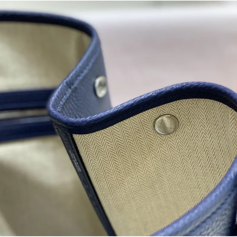 Hermes Garden Party 36 Taška v modré Saphir kůži Clemence