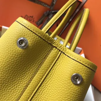 Hermes Garden Party 36 Taška v žluté kůži Clemence