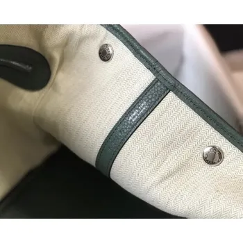 Hermes Garden Party 36 Taška v kůži Vert Amande Clemence