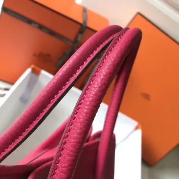 Hermes Garden Party 36 Taška v růžové Tyrien kůži Clemence