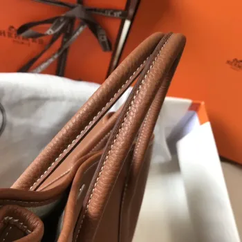 Hermes Garden Party 36 Taška v zlaté kůži Clemence