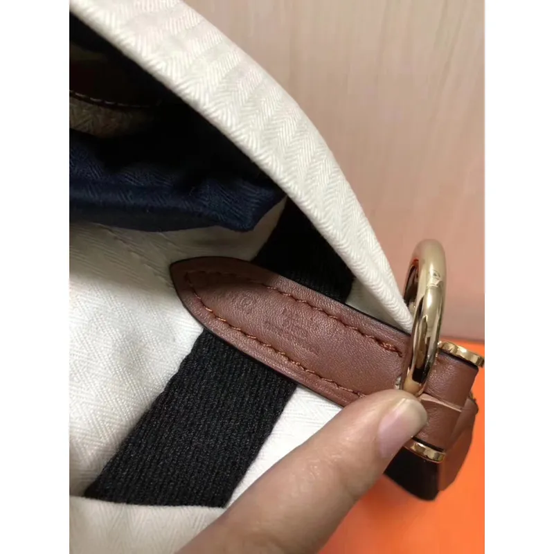 Hermes Taška na kosmetiku v bílé plátno