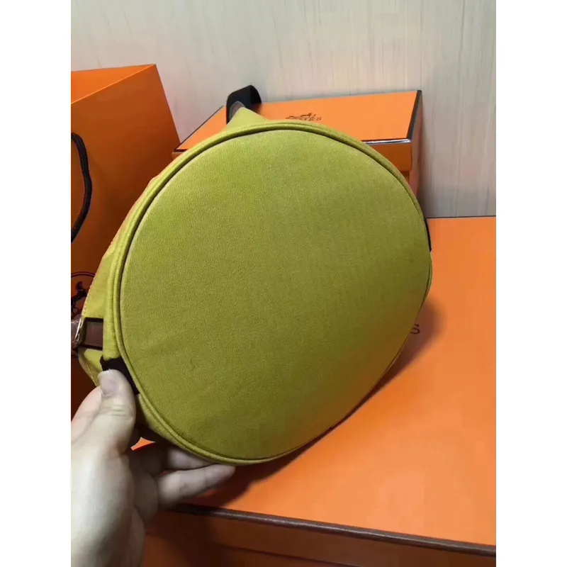 Hermes Taška na úpravu v žluté plátno