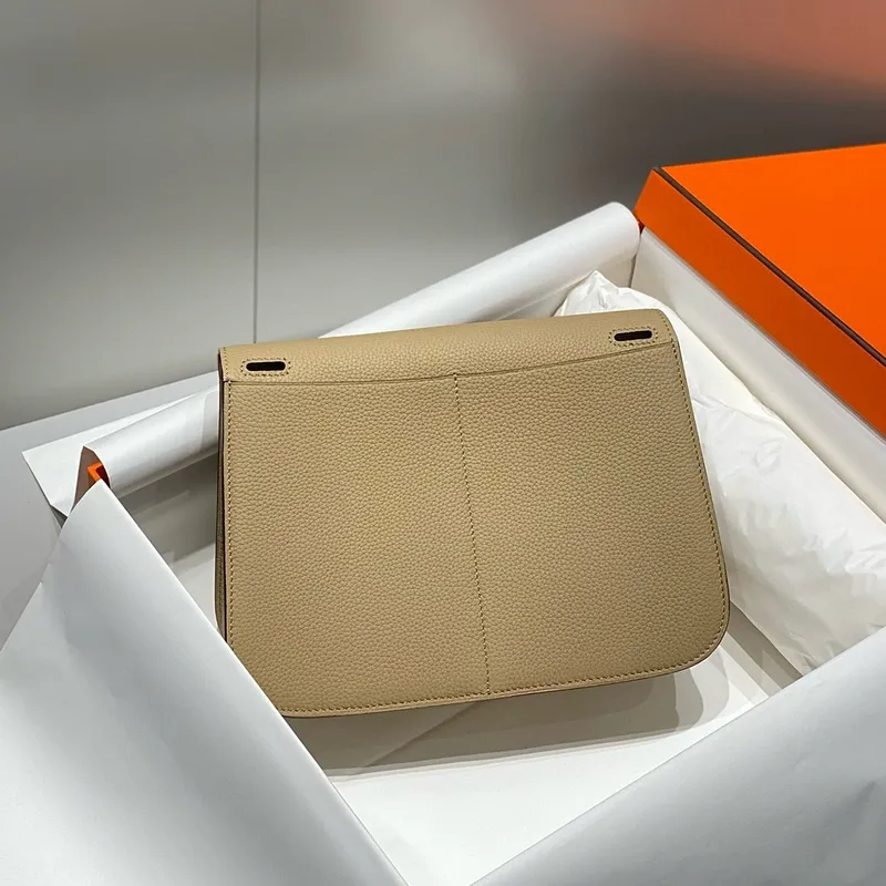 Taška Hermes Halzan 25 v kůži Clemence Trench