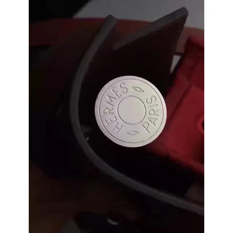 Hermes Herbag Zip PM 31cm Taška v červené plátno