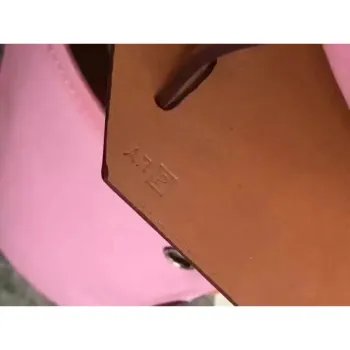 Hermes Herbag Zip PM 31cm Taška v růžové plátno