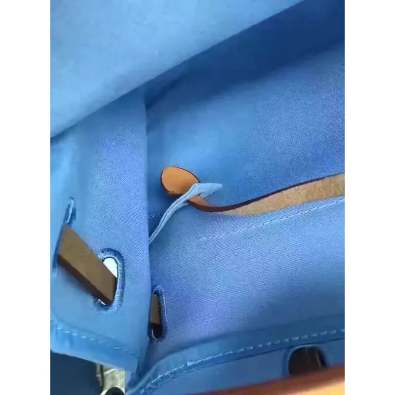 Hermes Herbag Zip PM 31cm Taška v plátně Celeste