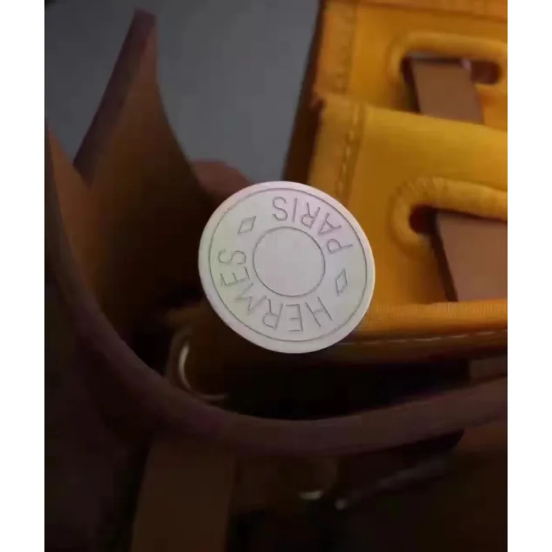 Hermes Herbag Zip PM 31cm Taška v žluté plátno