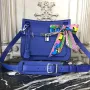 Hermes Blue Electric Clemence Jypsiere 28cm Taška