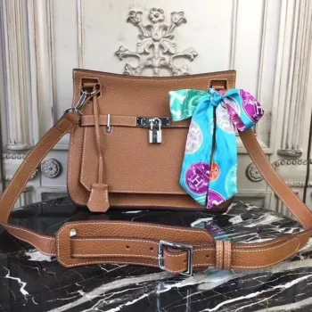 Hermes Brown Clemence Jypsiere 28cm Taška