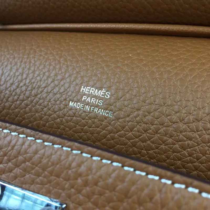 Hermes Brown Clemence Jypsiere 28cm Taška