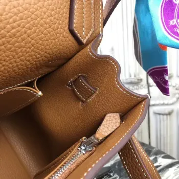 Hermes Brown Clemence Jypsiere 28cm Taška
