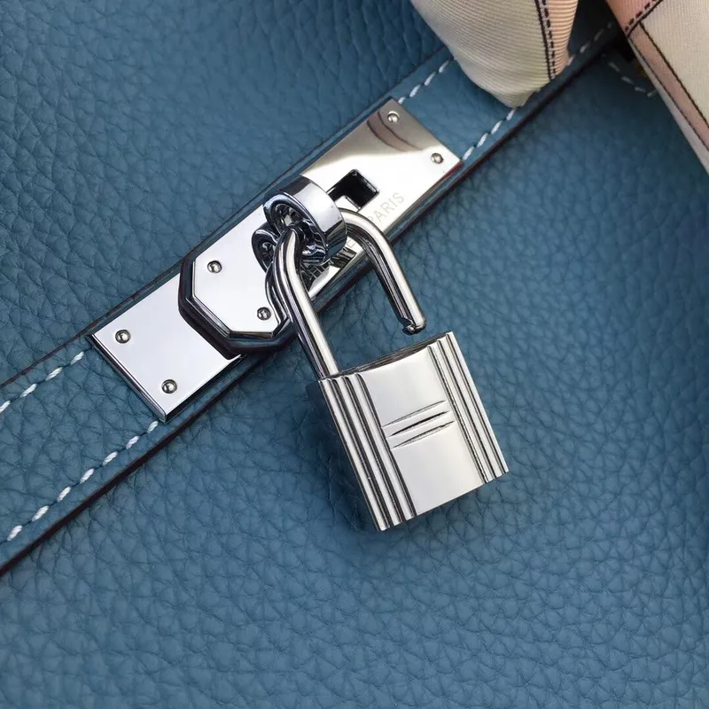 Hermes Blue Jean Clemence Jypsiere 28cm Taška