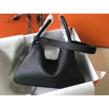 Hermes Lindy 26cm Taška v černém klementu s PHW