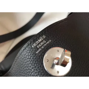 Hermes Lindy 26cm Taška v černém klementu s PHW