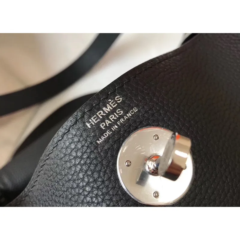 Hermes Lindy 26cm Taška v černém klementu s PHW