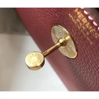 Taška Hermes Lindy 30 cm v Bordeaux kůži Clemence