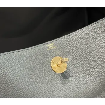 Hermes Lindy 30cm Taška v Gris Meyer Clemence Kůži GHW