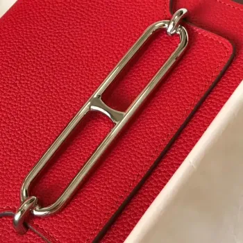 Hermes Mini Sac Roulis 18cm Taška v červené Evercolor telecí kůži