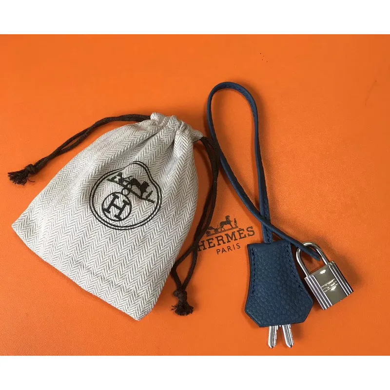 Hermes Picotin Lock 18 Taška v modré achátové kůži Clemence