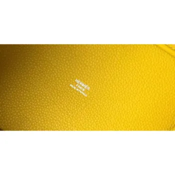 Hermes Picotin Lock 18 Taška v žluté kůži Clemence