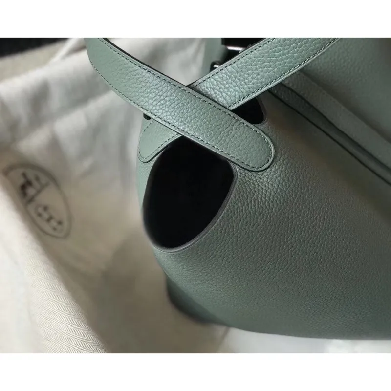 Hermes Picotin Lock 18 Taška v kůži Clemence v odstínu Vert Amande