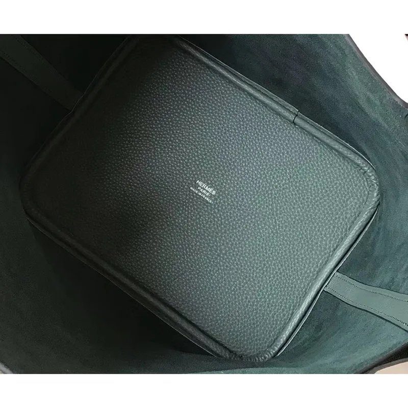 Hermes Picotin Lock 18 Taška v kůži Clemence v odstínu Vert Amande