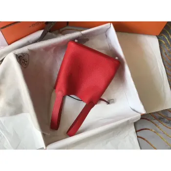 Hermes Picotin Lock 18 Taška v červené kůži Clemence