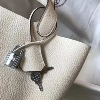 Hermes Picotin Lock 18 Taška v kůži Clemence Beton