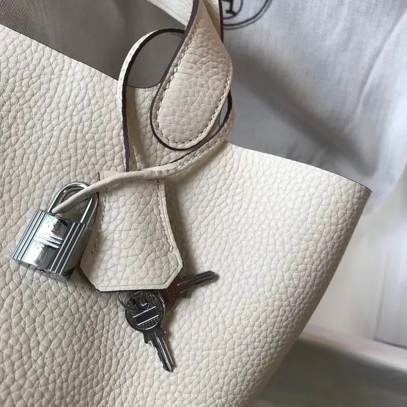 Hermes Picotin Lock 18 Taška v kůži Clemence Beton