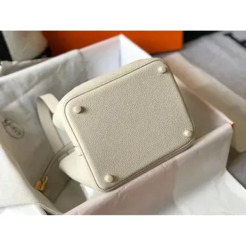 Hermes Picotin Lock 22 Taška v kůži Beton Clemence