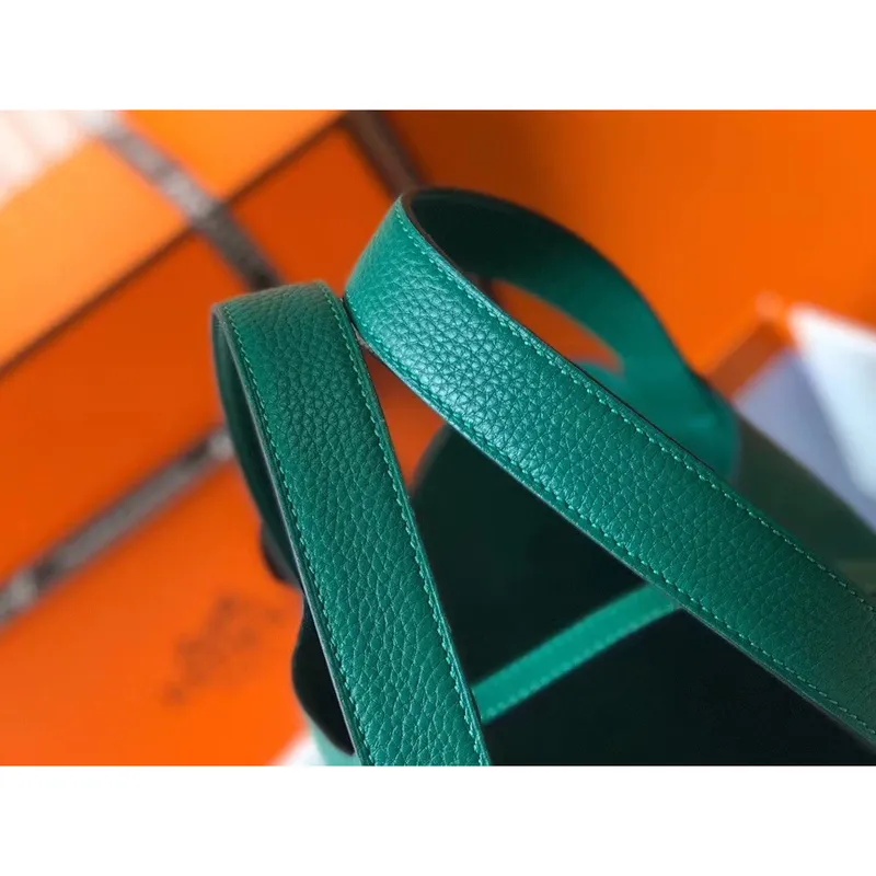 Hermes Picotin Lock 22 Taška v barvě Vert Vertigo z kůže Clemence